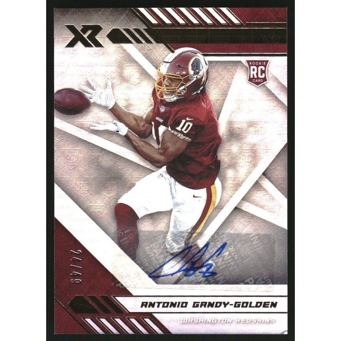 2020 Panini XR Rookies Autographs #135 Antonio Gandy-Golden/49. rookie card picture