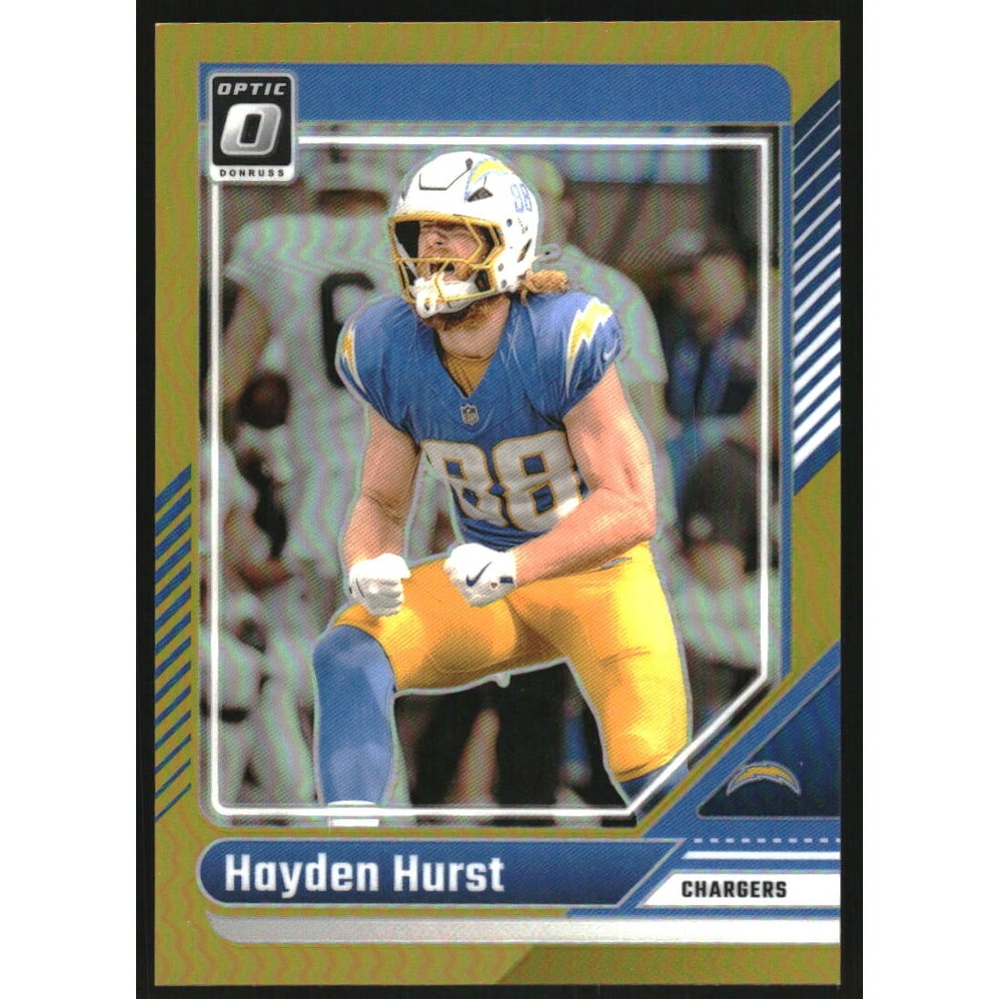 2024 Donruss Optic Gold #110 Hayden Hurst. rookie card picture