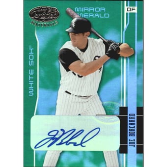 2003 Leaf Certified Materials Mirror Emerald Autographs #37 Joe Borchard