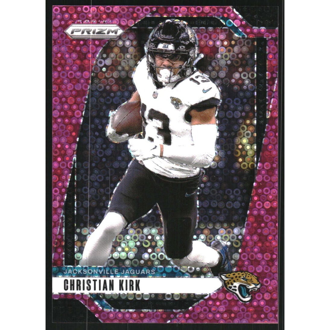 2024 Panini Prizm Prizms No Huddle Pink #131 Christian Kirk. rookie card picture