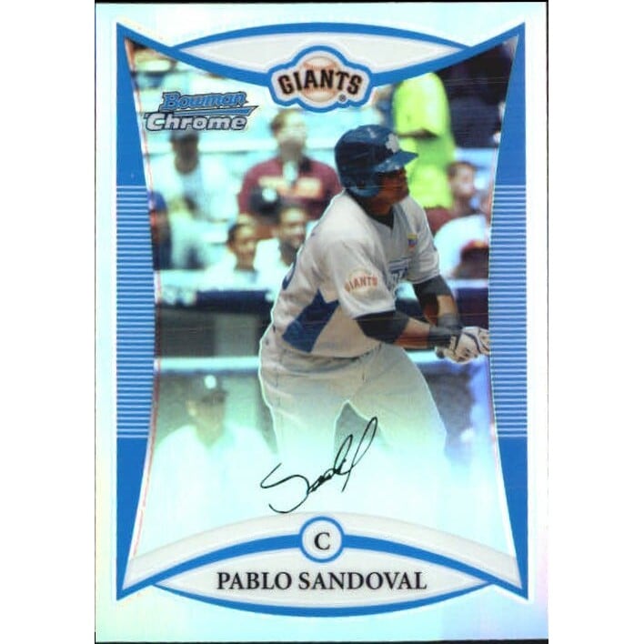 2008 Bowman Chrome Draft Prospects Refractors #BDPP84 Pablo Sandoval FG. rookie card picture