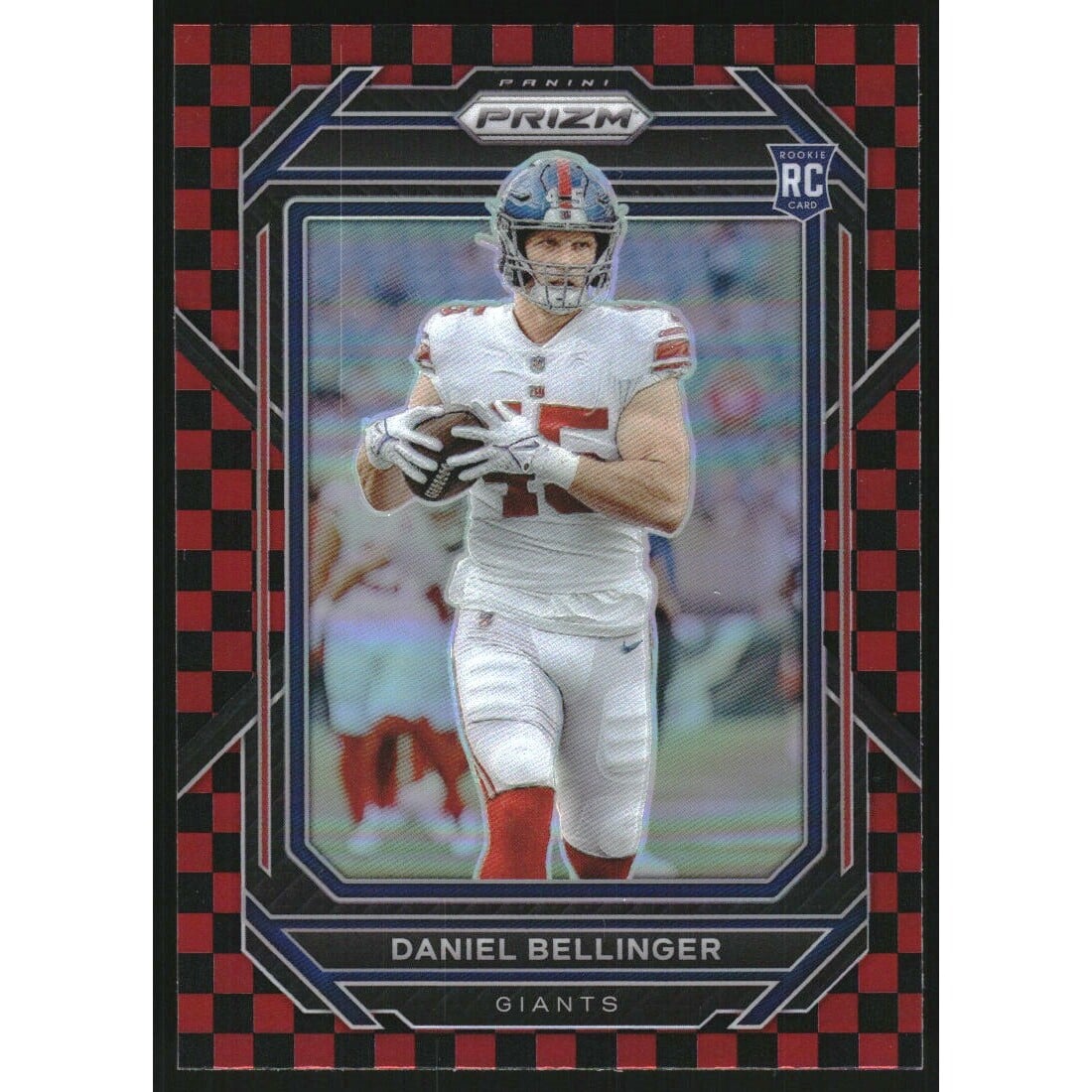 2022 Panini Prizm Prizms Black and Red Checker #364 Daniel Bellinger. rookie card picture