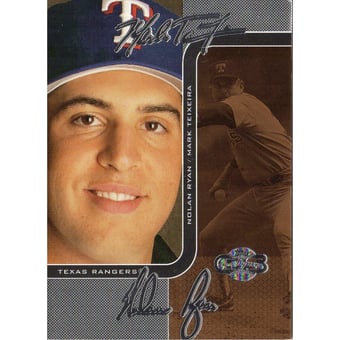 2006 Topps Co-Signers Changing Faces Silver Bronze #65C Mark Teixeira/Nolan Ryan