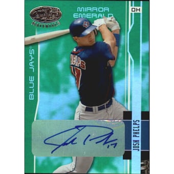 2003 Leaf Certified Materials Mirror Emerald Autographs #198 Josh Phelps