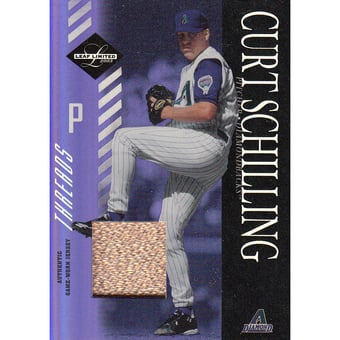 2003 Leaf Limited Threads Prime #72 C.Schilling D'backs Leg