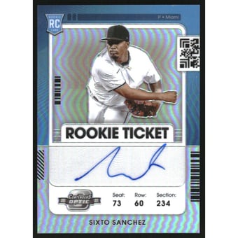 2021 Panini Contenders Optic #126 Sixto Sanchez AU