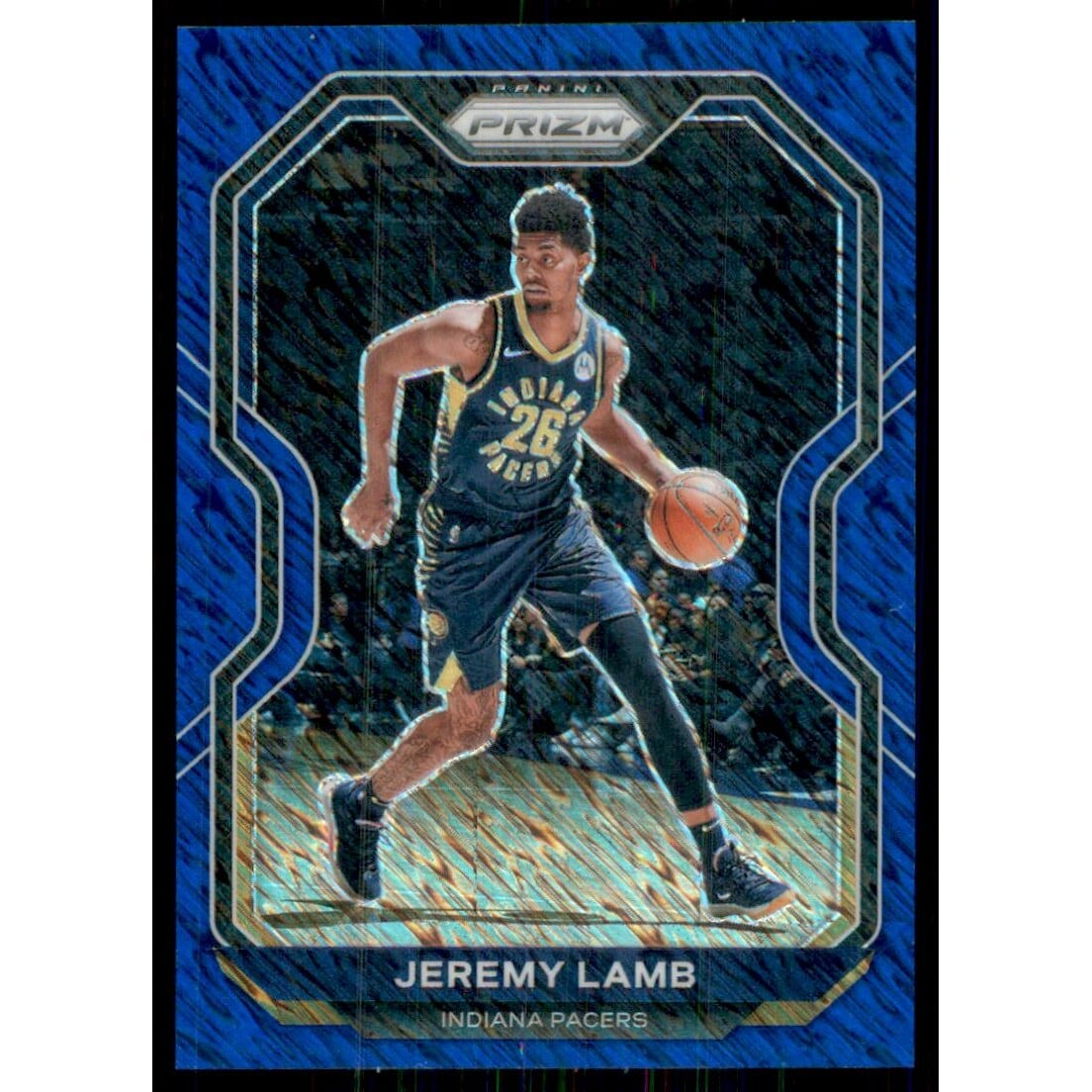 2020-21 Panini Prizm Prizms Blue Shimmer #96 Jeremy Lamb. rookie card picture