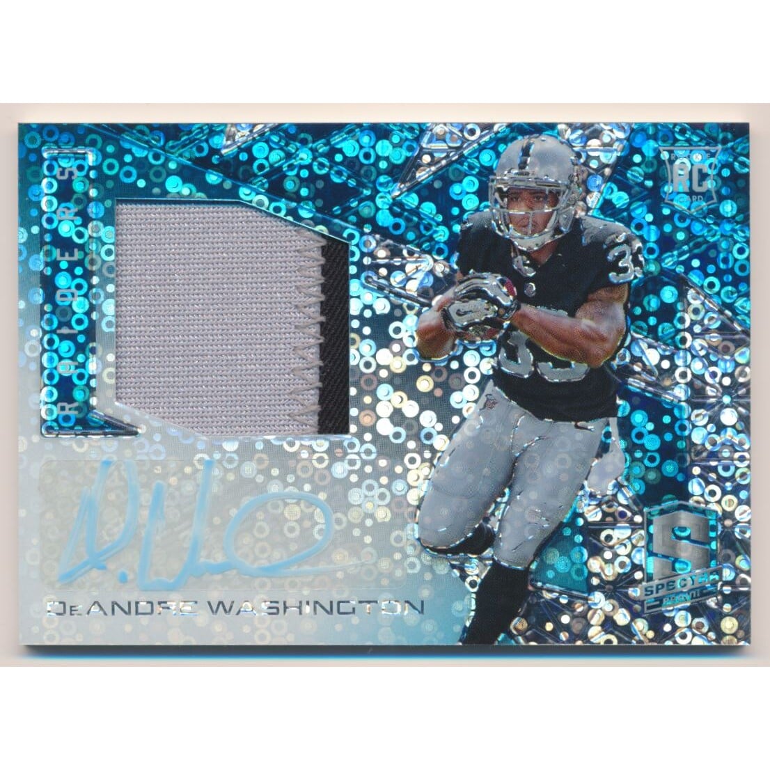 2016 Panini Spectra Neon Blue #193 Chris Moore JSY AU