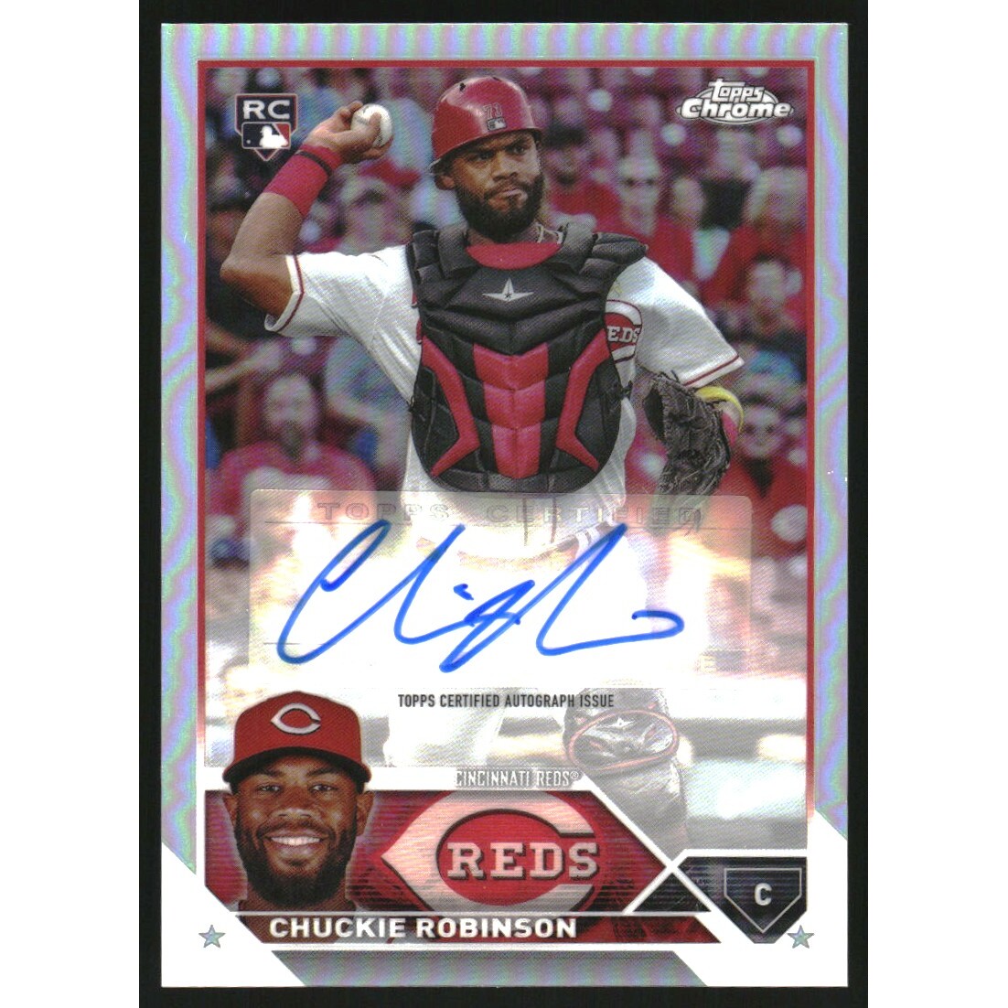 2023 Topps Chrome Update Autographs Refractors #ACCR Chuckie Robinson. rookie card picture
