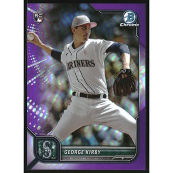 2022 Bowman Chrome Purple Refractors #34 George Kirby
