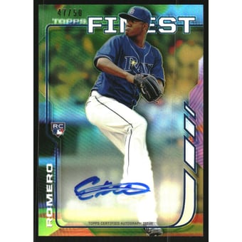 2014 Finest Rookie Autographs Gold Refractors #RAER Enny Romero