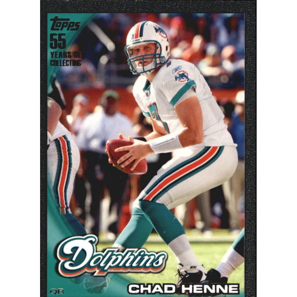 2010 Topps Black #301 Chad Henne. rookie card picture