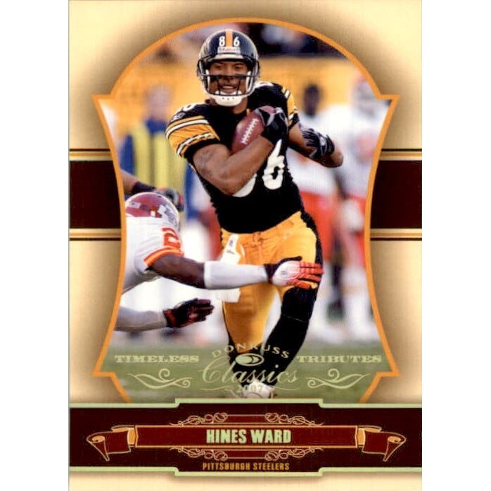 2007 Donruss Classics Timeless Tributes Gold #78 Hines Ward. rookie card picture