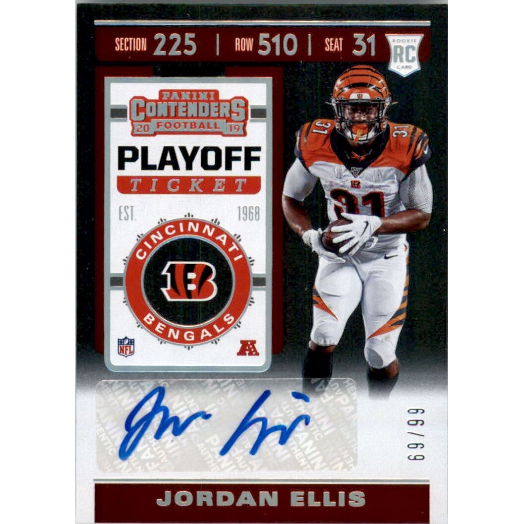 2019 Panini Contenders Playoff Ticket #292 Jordan Ellis AU/99