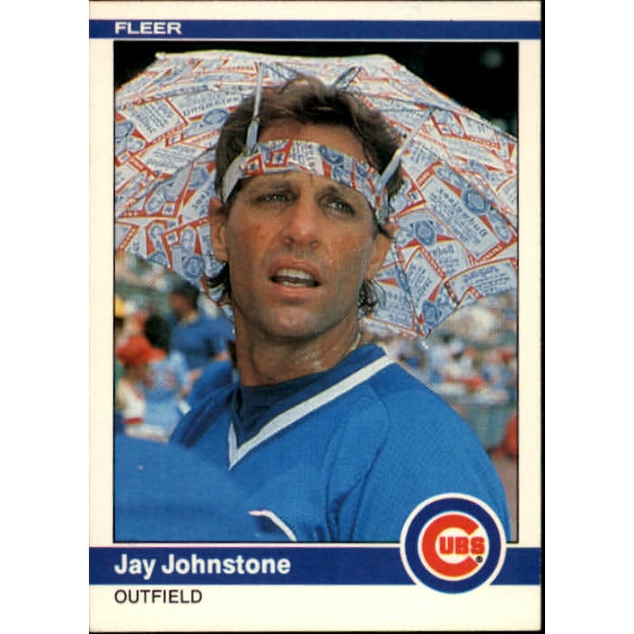 1984 Fleer #495 Jay Johnstone. rookie card picture