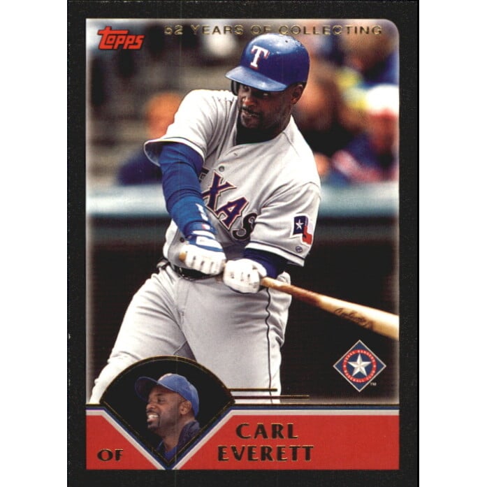 2003 Topps Black #163 Carl Everett. rookie card picture