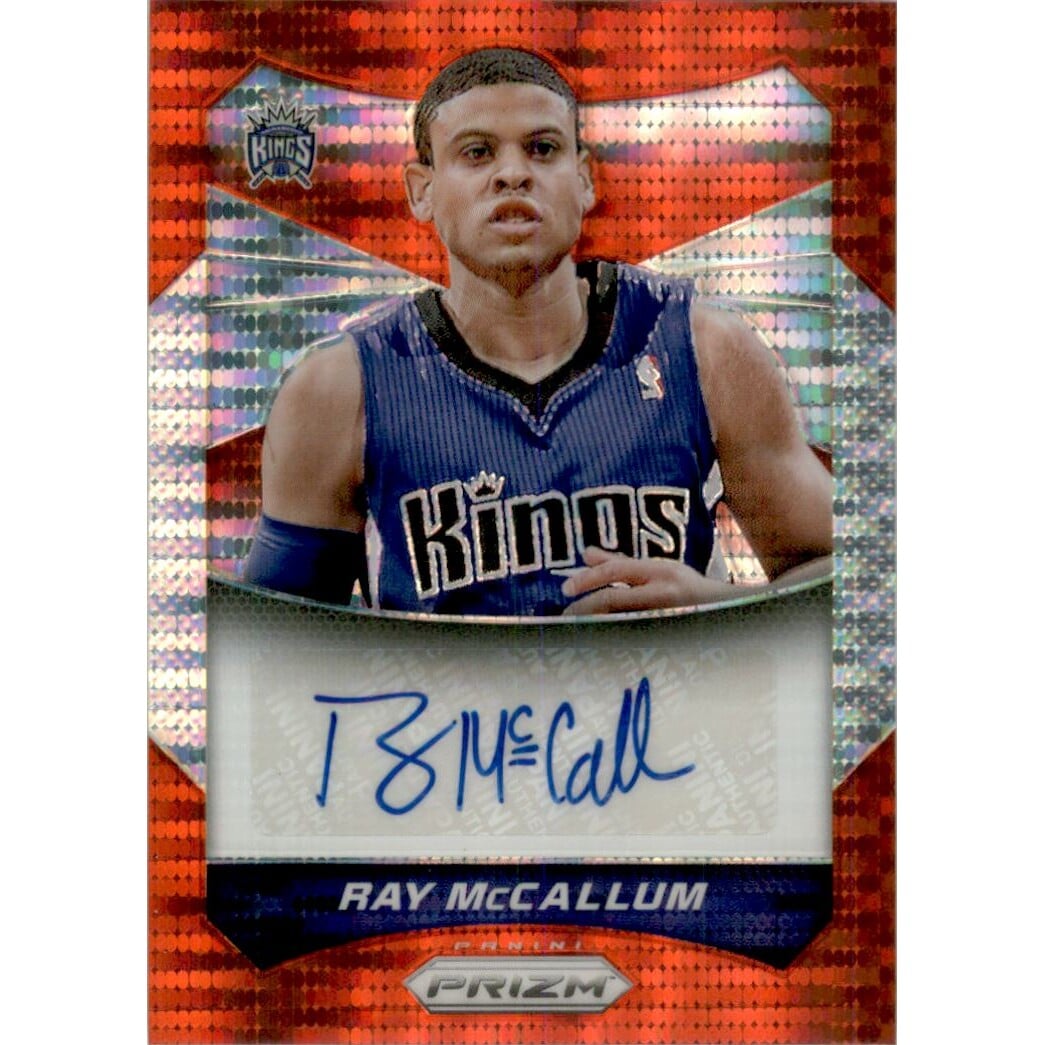 2014-15 Panini Prizm Autographs Prizms Red Pulsar #34 Ray McCallum/149. rookie card picture