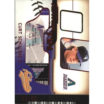 2002 Fleer Authentix Jersey AuthenTIX Unripped #JACS Curt Schilling