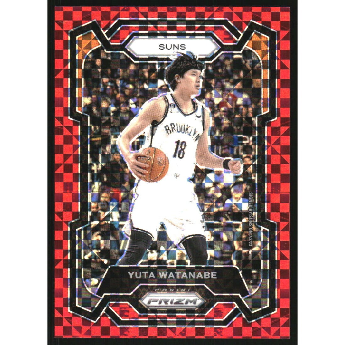 2023-24 Panini Prizm Prizms Red Power #285 Yuta Watanabe. rookie card picture