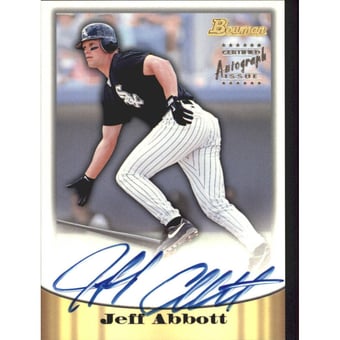 1998 Bowman Certified Silver Autographs #65 Jeff Abbott