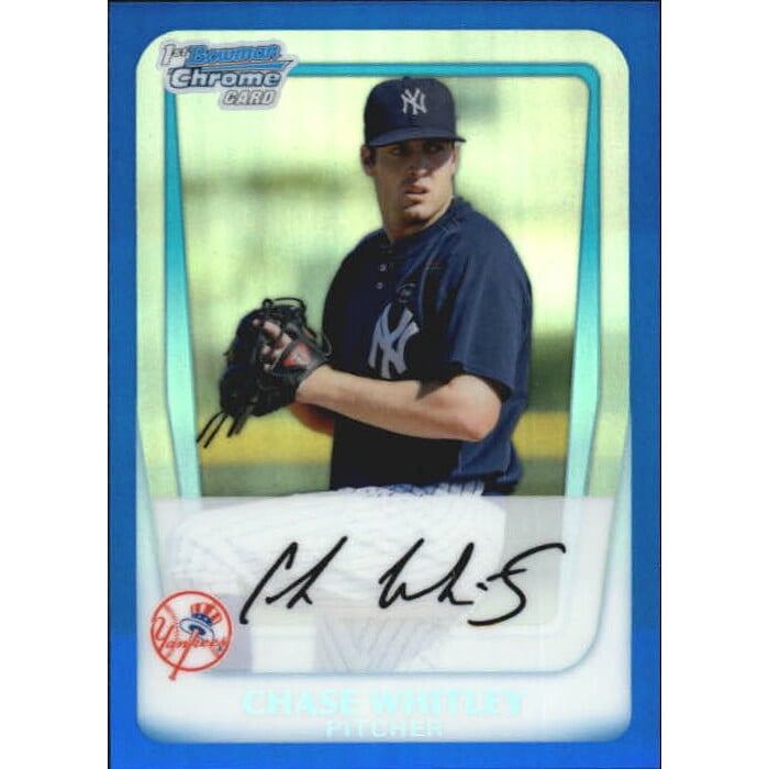 2011 Bowman Chrome Prospects Blue Refractors #BCP155 Chase Whitley. rookie card picture