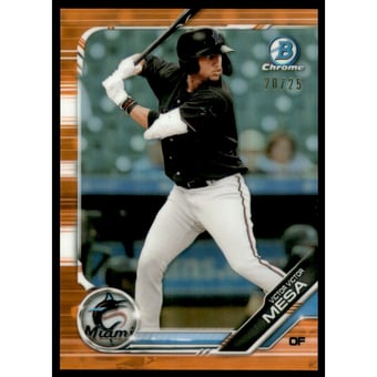 2019 Bowman Chrome Prospects Orange Refractors #BCP200 Victor Victor Mesa