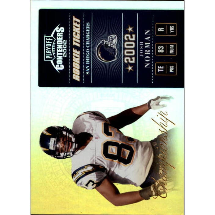 2002 Playoff Contenders Championship Ticket #185 Josh Norman