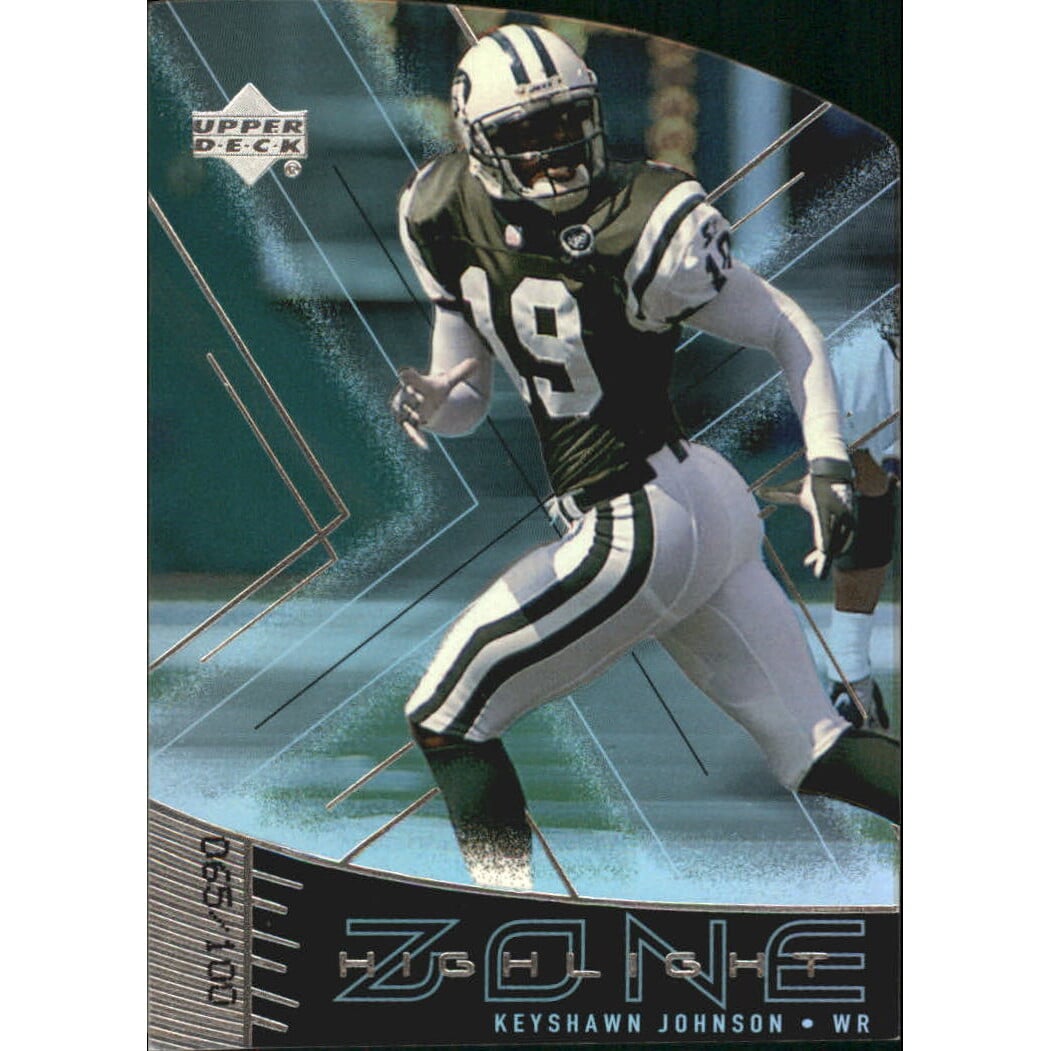 1999 Upper Deck Highlight Zone Quantum Silver #Z19 Keyshawn Johnson. rookie card picture