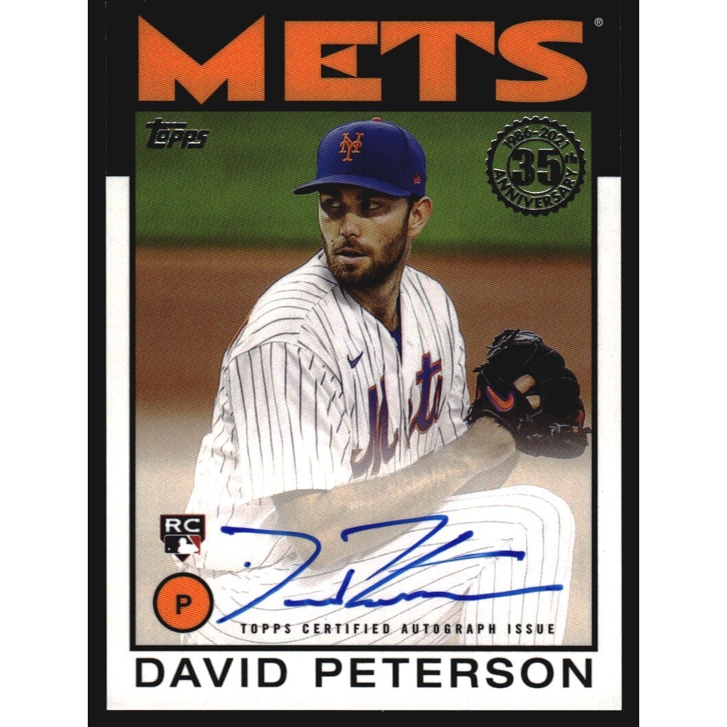 2021 Topps '86 Topps Autographs #86ADP David Peterson S2. rookie card picture