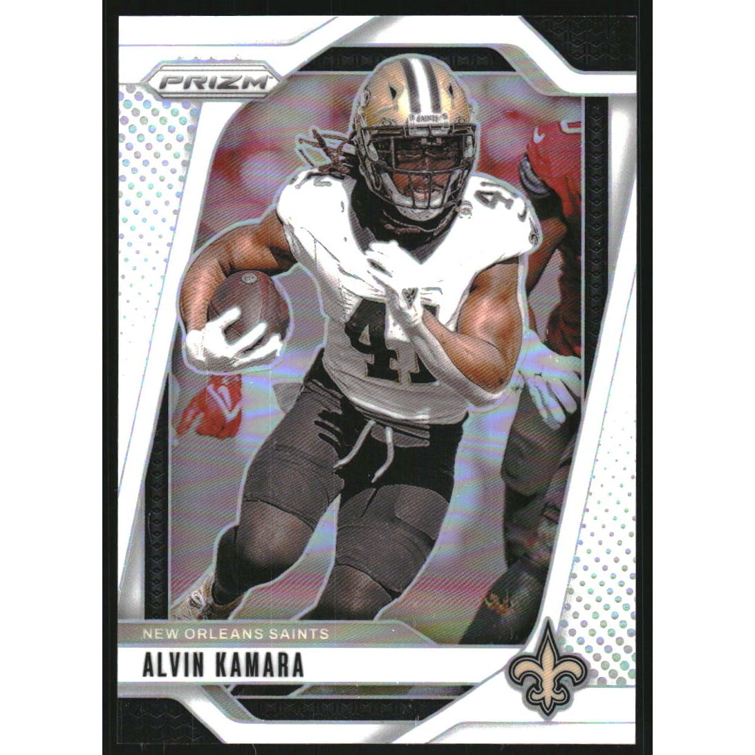 2024 Panini Prizm Prizms White #204 Alvin Kamara. rookie card picture