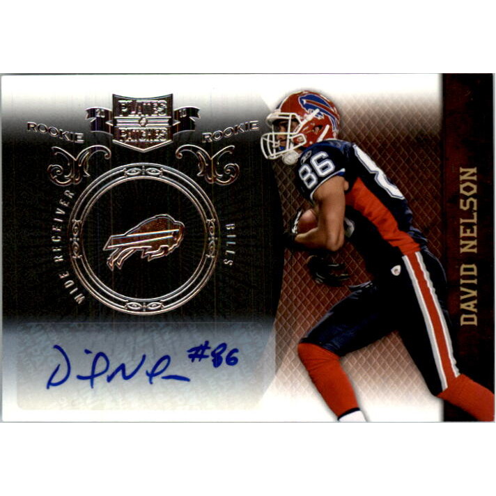 2010 Panini Plates and Patches Signatures Silver #123 David Nelson. rookie card picture
