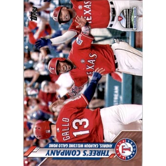2020 Topps Mother's Day Pink #365 Three's Company/Elvis Andrus/Willie Calhoun/Joey Gallo