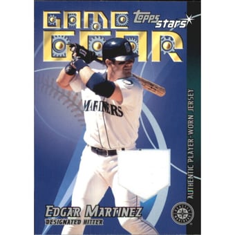 2001 Topps Stars Game Gear Jerseys #TSREM Edgar Martinez A