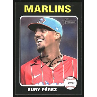2024 Topps Heritage Black Border #374 Eury Perez