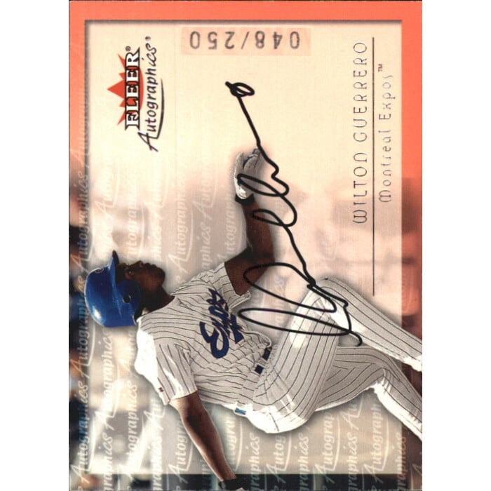 2001 Fleer Autographics Silver #39 Wilton Guerrero. rookie card picture