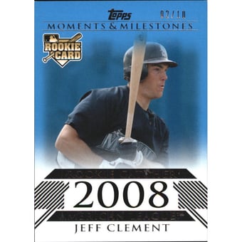 2008 Topps Moments and Milestones Blue #158 Jeff Clement