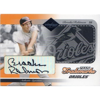 2003 Leaf Limited Team Trademarks Autographs #11 Brooks Robinson/25