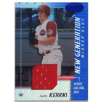2002 Leaf Certified Mirror Blue #195 Austin Kearns NG Jsy
