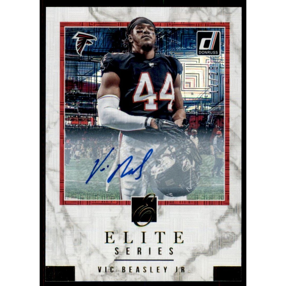 2018 Donruss The Elite Series Autographs #28 Vic Beasley Jr.. rookie card picture