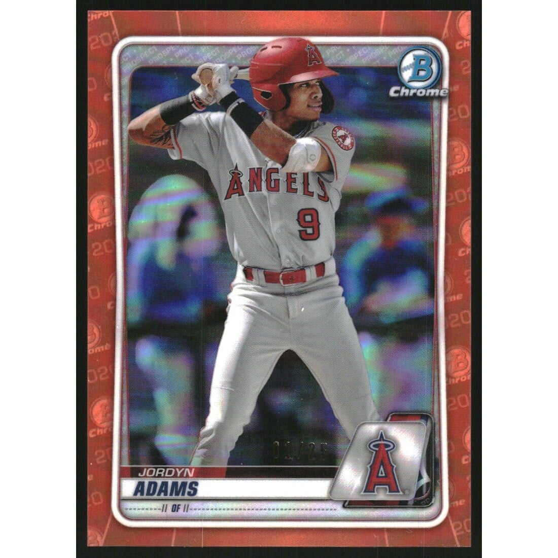 2020 Bowman Chrome Draft Orange Refractors #BD193 Jordyn Adams. rookie card picture