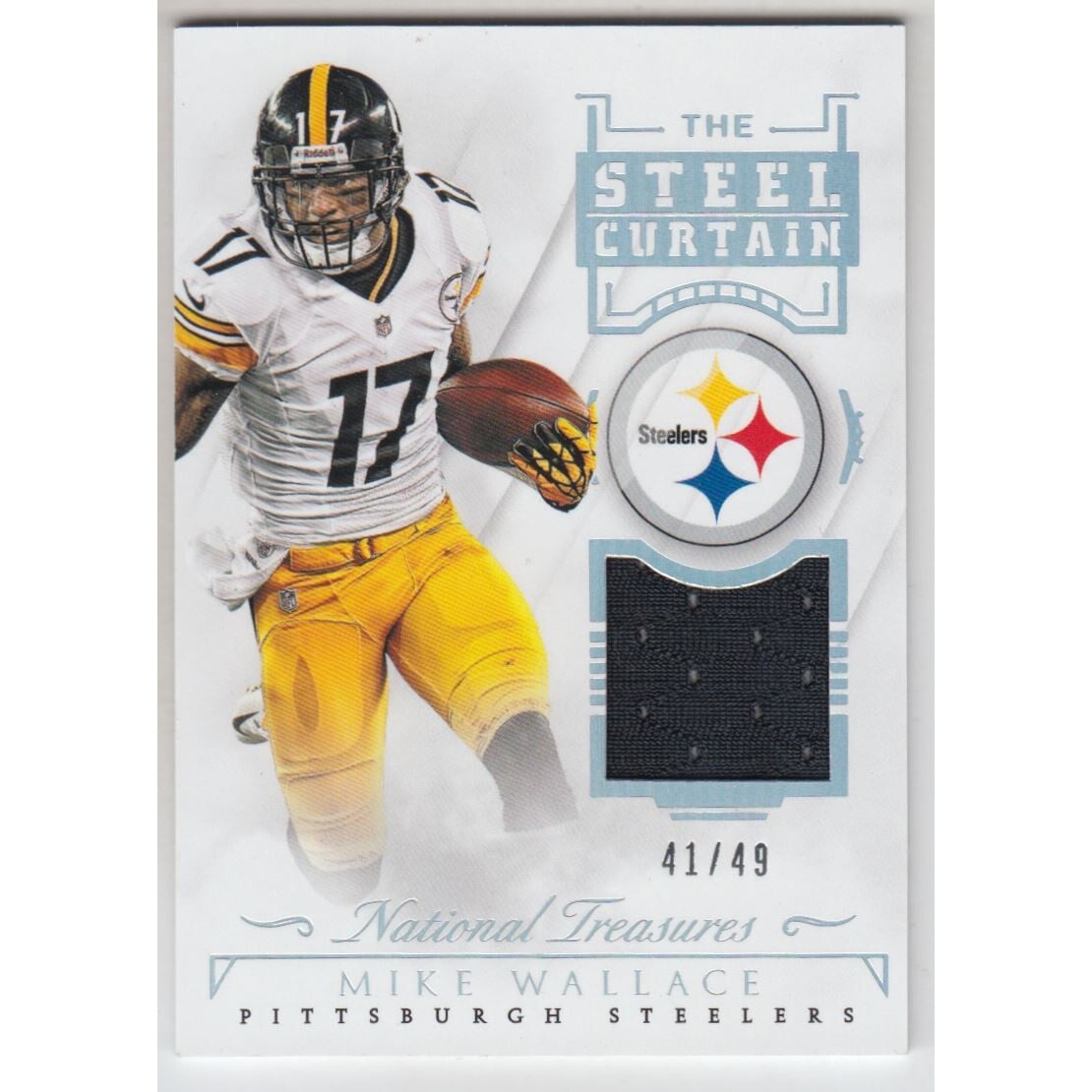 2015 Panini National Treasures Steel Curtain Memorabilia #SCMW Markus Wheaton/99. rookie card picture