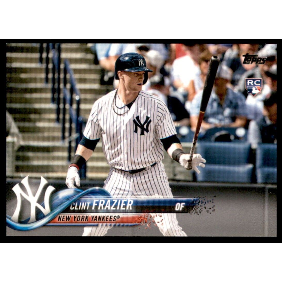 2018 Topps Base Set Photo Variations #7C Clint Frazier/Bat in one hand RETAIL FACTORY. rookie card picture