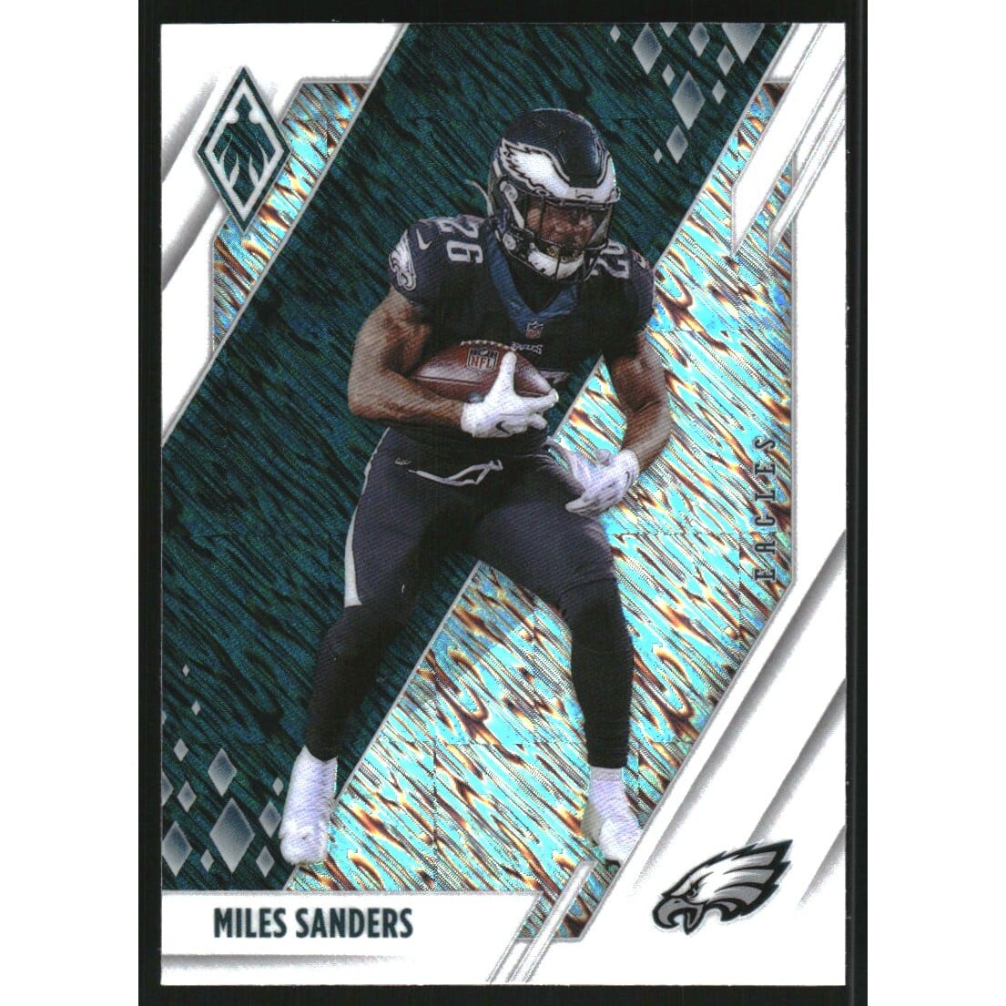2021 Panini Phoenix White Shimmer #74 Miles Sanders. rookie card picture