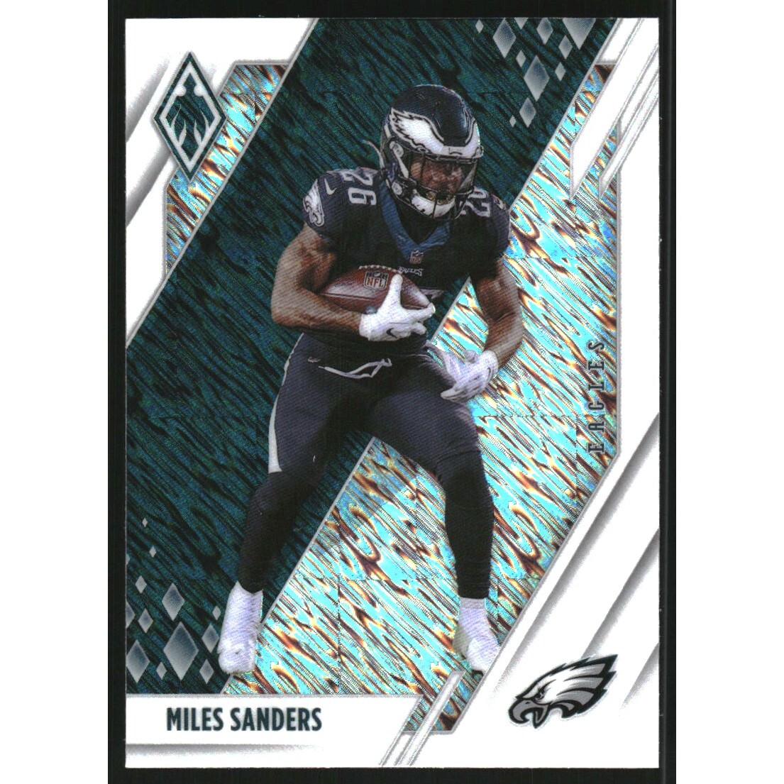 2021 Panini Phoenix White Shimmer #74 Miles Sanders. rookie card picture