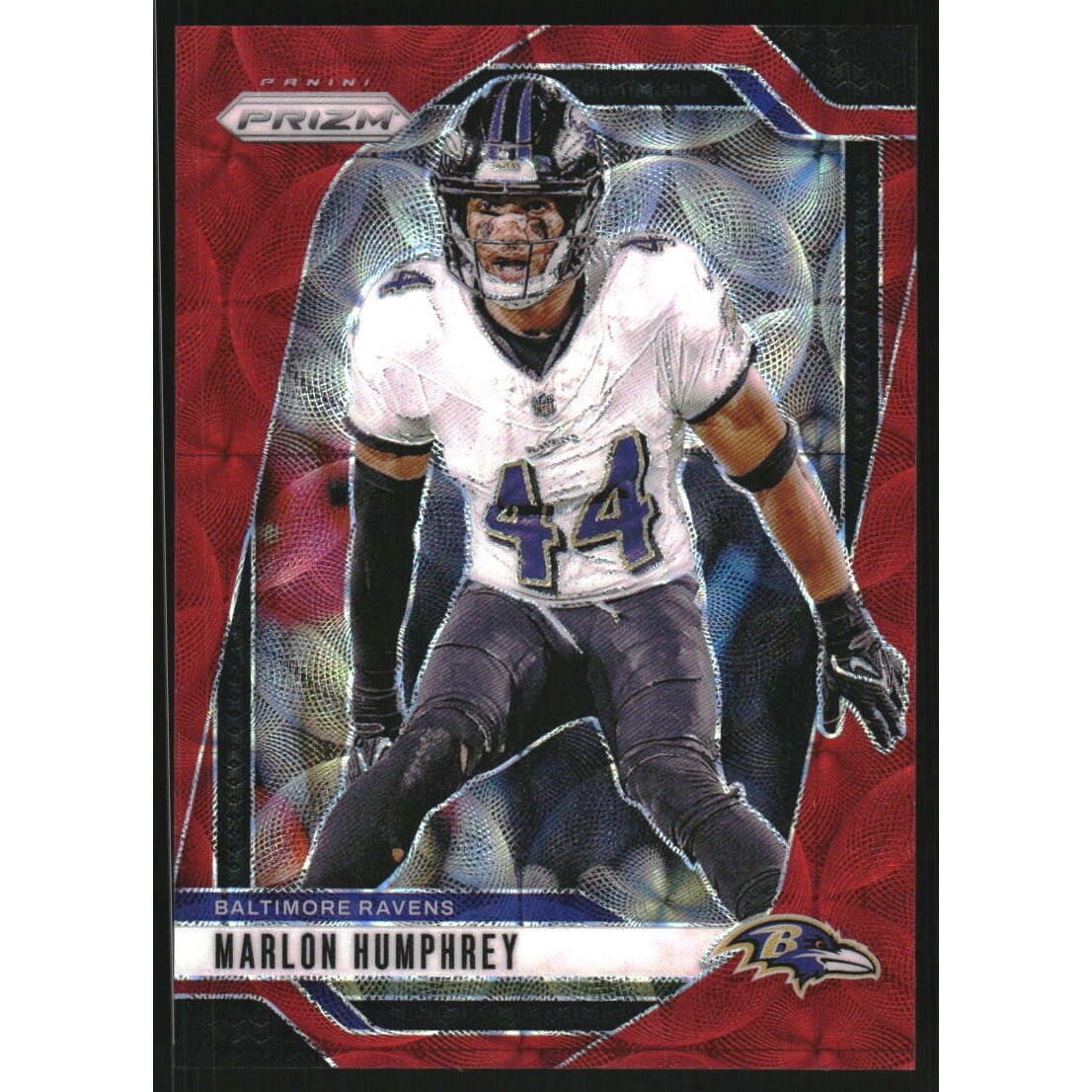 2024 Panini Prizm Prizms Choice Red #24 Marlon Humphrey. rookie card picture