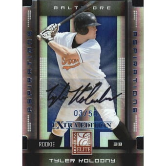 2008 Donruss Elite Extra Edition Signature Aspirations #162 Tyler Kolodny/50
