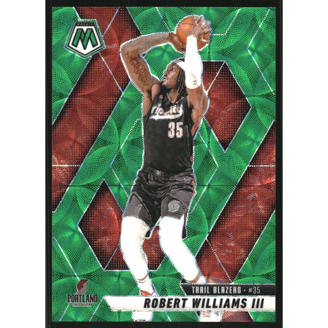 2024-25 Panini Mosaic Mosaic International Green #58 Robert Williams III. rookie card picture