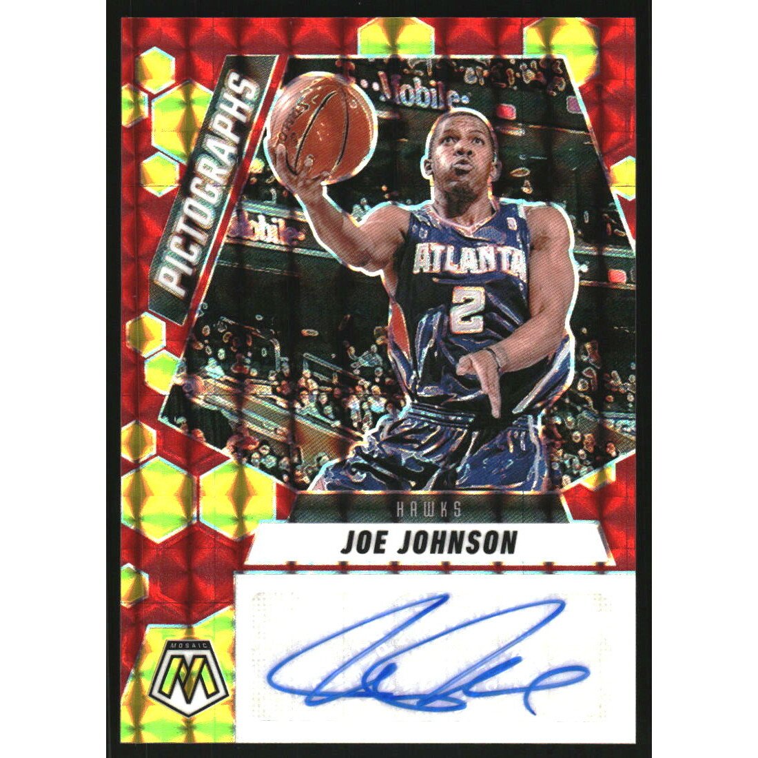 2024-25 Panini Mosaic Pictographs Mosaic Choice #1 Joe Johnson. rookie card picture
