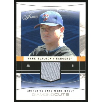2004 Flair Diamond Cuts Game Used Silver #HB Hank Blalock