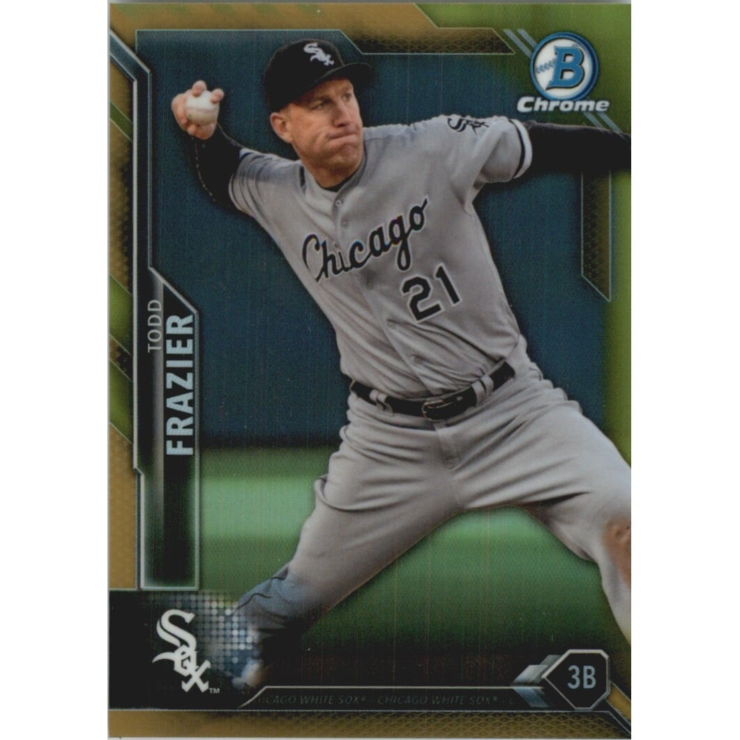 2016 Bowman Chrome Gold Refractors #61 Todd Frazier. rookie card picture